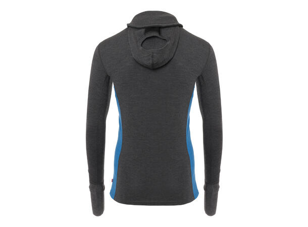 WarmWool hoodsweater w/zip M's Marengo / Jet Black / Corsair L