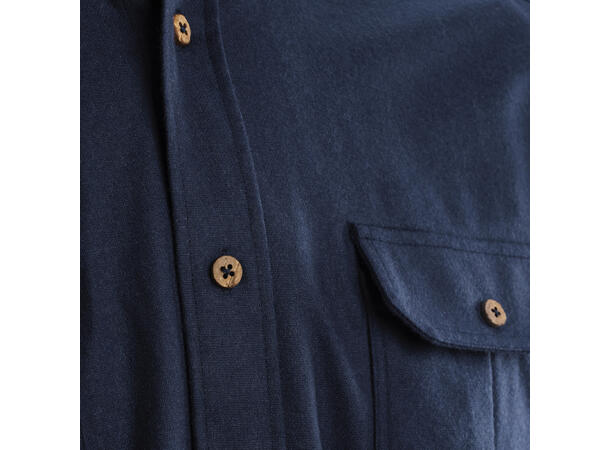 ReBorn woolshirt M's Navy Melange XL