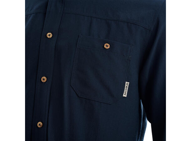LeisureWool woven woolshirt M's Navy Blazer 2XL