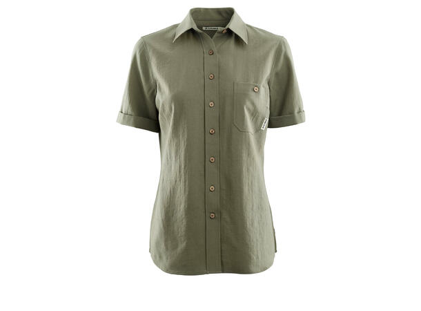 LeisureWool short sleeve shirt W's Ranger Green S