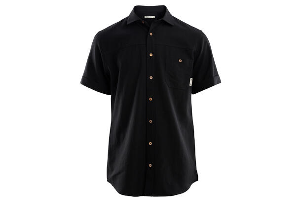 LeisureWool short sleeve shirt M's Navy Blazer L